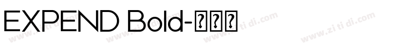 EXPEND Bold字体转换